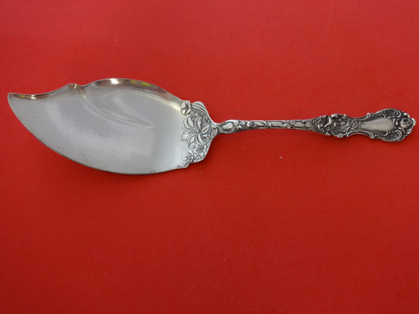 Floral by Wallace Plate Silverplate Fish Slice 11 1/4"