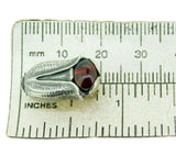 Georg Jensen 2007 Garnet Sterling Earrings (#J4653)