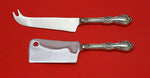 Wild Rose by International Sterling Silver Cheese Serving Set 2pc HHWS Custom