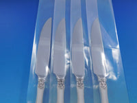 Buttercup by Gorham Sterling Silver Steak Knife Set 4pc HHWS Custom 8 3/8"