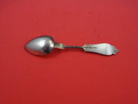 Duhme Brite Cut Sterling Silver Teaspoon rose gold twist handle 5 3/4"