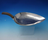 Mexican Sterling Silver Entree Serving Dish Leaf Shape (#5010)