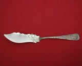 Embossed by Wallace Sterling Silver Master Butter Flat Handle Bright-Cut 6 3/4"