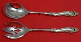 Decor by Gorham Sterling Silver Salad Serving Set 2pc Pierced Custom 10 1/2"