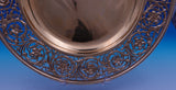 Hunt and Roskell Sterling Silver Lunch Plate Vermeil Fancy Cast Pcd 9" (#8953)
