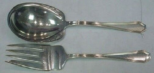 Queen Anne Plain by Dominick and Haff Sterling Silver Salad Serving Set AS 2pc