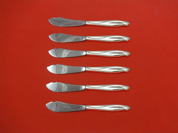 Silver Sculpture by Reed & Barton Sterling Silver Trout Knife Set 6pc. Custom
