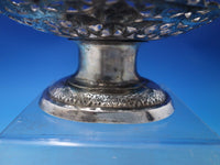 Middle Eastern Sterling Silver Compote with Swing Handle Pierced Engraved #6499