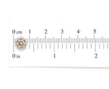 Platinum 3.17 Carat TW Precious Genuine Natural Topaz Stud Earrings (#J6994)