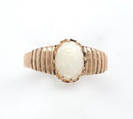 8k Yellow Gold Victorian Genuine Natural Opal Ring Size 7.25 Jewelry (#J6357)