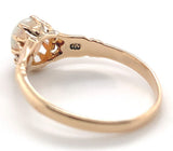 10k Rose Gold Australian Genuine Natural Opal Victorian Ring Size 6 (#J6783)