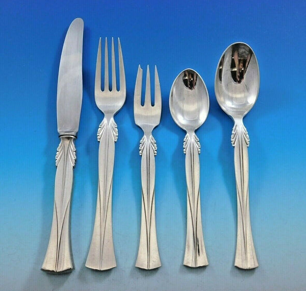Queen Christina by Frigast Sterling Silver Flatware Set for 12 Service 65 pieces