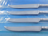 Melrose by Gorham Sterling Silver Steak Knife Set 4pc Large Texas Sized Custom