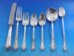 Lenox by Durgin Sterling Silver Flatware Set for 8 Service 63 pcs R monogram
