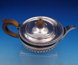 James Parkes and Co English Estate Sterling Silver Tea Pot w/ Wood Handle #8445