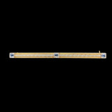 14k Gold Genuine Montana Sapphire Bar Pin w/Gillouche Engraving (#J6877)