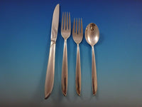 Silver Rhythm by International Sterling Silver Flatware Set 12 Service 79 Pieces