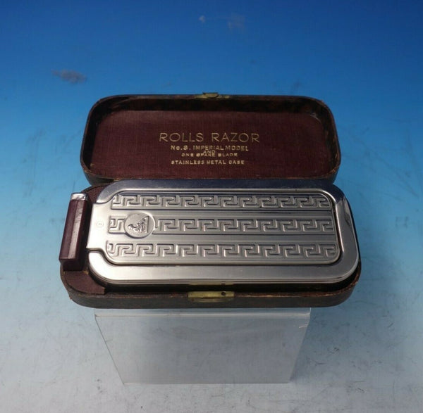 Etruscan by Unknown English Stainless Razor in Original Box 2 1/2" x 6" (#5801)