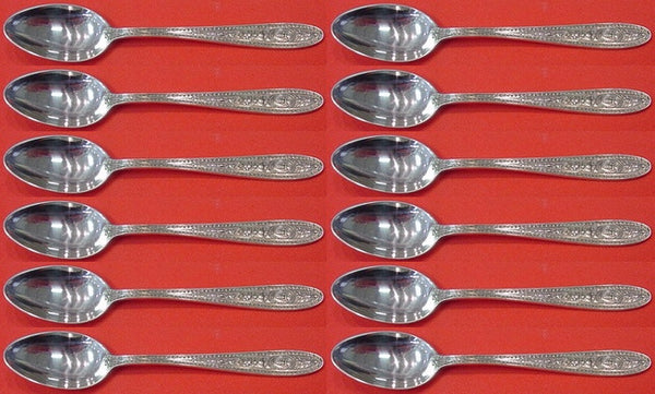 Wedgwood by International Sterling Silver Demitasse Spoon Set 12 pieces 4 1/8"