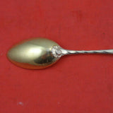 Rocaille by Gebrüder Reiner German 800 Silver Demitasse Spoon Gold-washed 4 1/4"