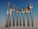 Normandie by Wallace Sterling Silver Flatware Set For 12 Service 99 Pieces