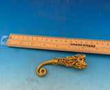 Gilt Bronze Tussie Mussie Acorns Clip Mini Child's Posey Posy Holder (#J1319)