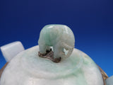 Jade by Edward Farmer Urn Light Vermeil Sterling Fittings Jade Elephant (#7950)