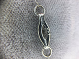 10k White Gold Green Onyx and Diamond Deco Pendant (#J5319)