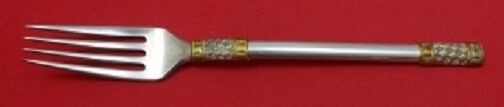 Aegean Weave Gold by Wallace Sterling Silver Regular Fork 8" Vintage Flatware