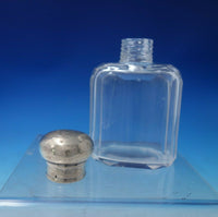 English Estate Sterling Silver and Glass Bottle London c.1914 4" Tall (#5597)