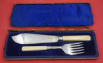 Frederick C. Asman and Co English Sterling Silver Fish Serving Set 2pc in Box