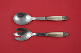 Acanthus by Georg Jensen Sterling Silver Salad Serving Set HHWS Original 7 3/4"