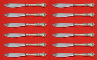 Old Colonial by Towle Sterling Silver Fish Knife Custom Set 12 pcs 8 1/4"