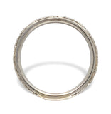 18k White Gold Wedding Band Ring Size 6.75 Jewelry (#J7285)