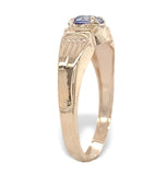 Vintage 14k Gold .21ct Sky Blue Genuine Natural Sapphire Child's Ring (#J7475)
