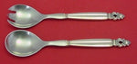 Acorn by Georg Jensen Sterling Silver Salad Serving Set 2pc HH WS 9 1/4"
