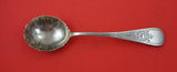 King William Engraved by Tiffany and Co Sterling Berry Spoon w/ flowers 9"