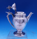 Wood and Hughes Sterling Silver Coffee Set 4pc Coffee Tea Sugar Waste (#8835)
