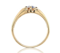 10k Yellow Gold 1.19ct Genuine Natural Sapphire Men's Ring Size 8.75 (#J6745)