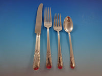 Orchid by International Sterling Silver Flatware Dinner Service Set 120 Pieces