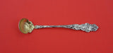 Irian by Wallace Sterling Silver Mustard Ladle Gold Washed Original 4 5/8"