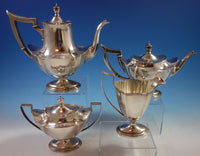 Plymouth by Gorham Sterling Silver Tea Set 4pc (#1897)