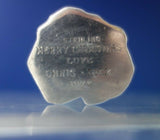 Eagle by Allan Adler Sterling Silver Paperweight 3 1/4" x 1 1/2" 5.8ozt. (#6040)