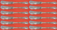Louis XIV by Towle Sterling Silver Butter Spreader flat handle Set 12 pcs