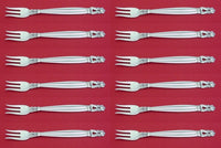 Acorn by Georg Jensen Sterling Silver Cocktail Fork Set 12 pcs 5 3/4"