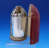 Austrian .812 Silver Traveling Set 6pc in Fitted Leatherette Case (#7566)