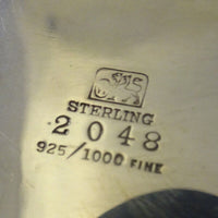 Whiting Sterling Silver Bowl with Applied Frog, Snail, Branch & Lily Pads #0037