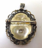 Italian .800 Silver Pin / Pendant with Madonnna (Mary) (#J3504)