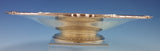 International Sterling Silver Serving Plate on Pedestal Leaf Shell Border #2739