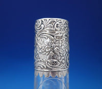 European .800 Silver Cut Crystal Decanter 3-D Child on Top w/ Men Women (#6867)